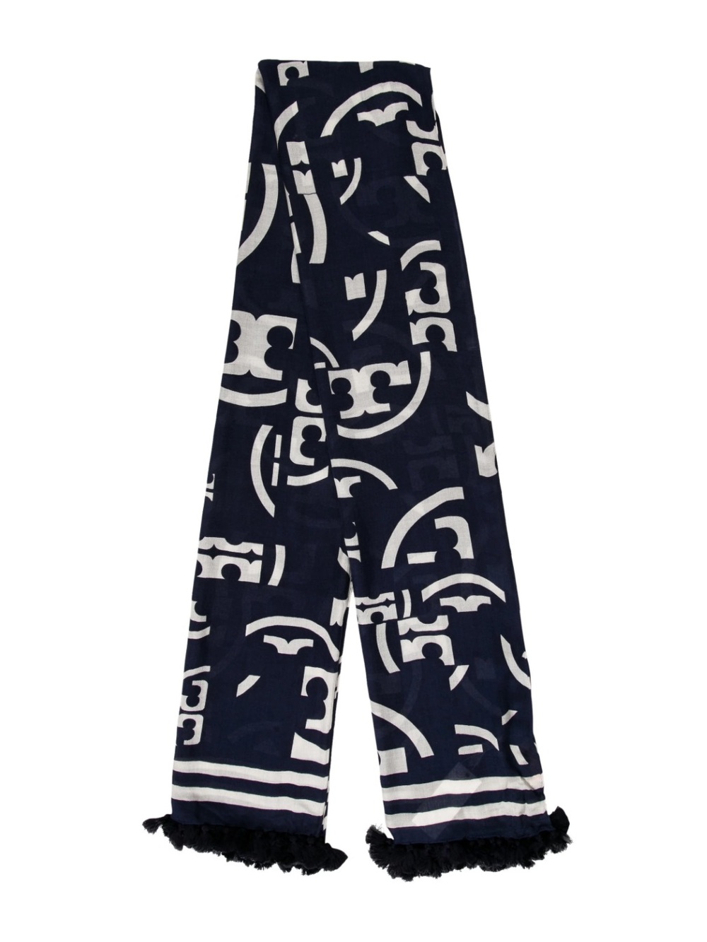 Tory Burch Logo Tassel Scarf